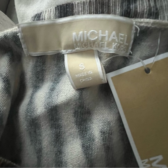 New Michael Kors Fit & Flare Leopard Animal Print Long Sleeve Sweater Dress Sm - Picture 14 of 14